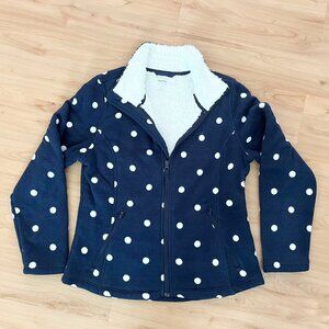 Nautical women Zip fluffy jacket Size L